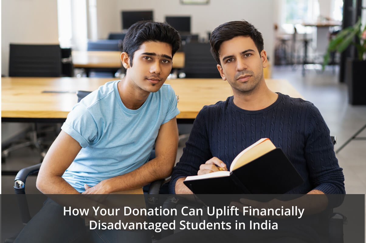 Donation support for disadvantaged students in India