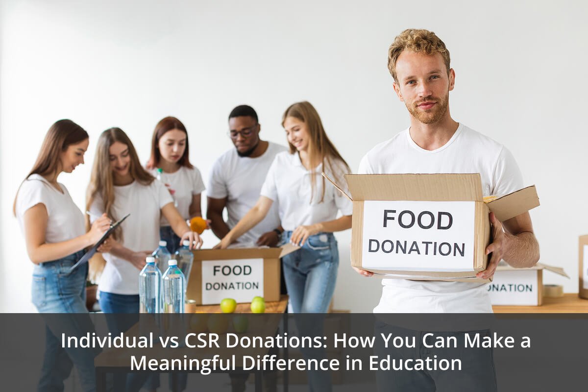 Individual vs CSR donations for education